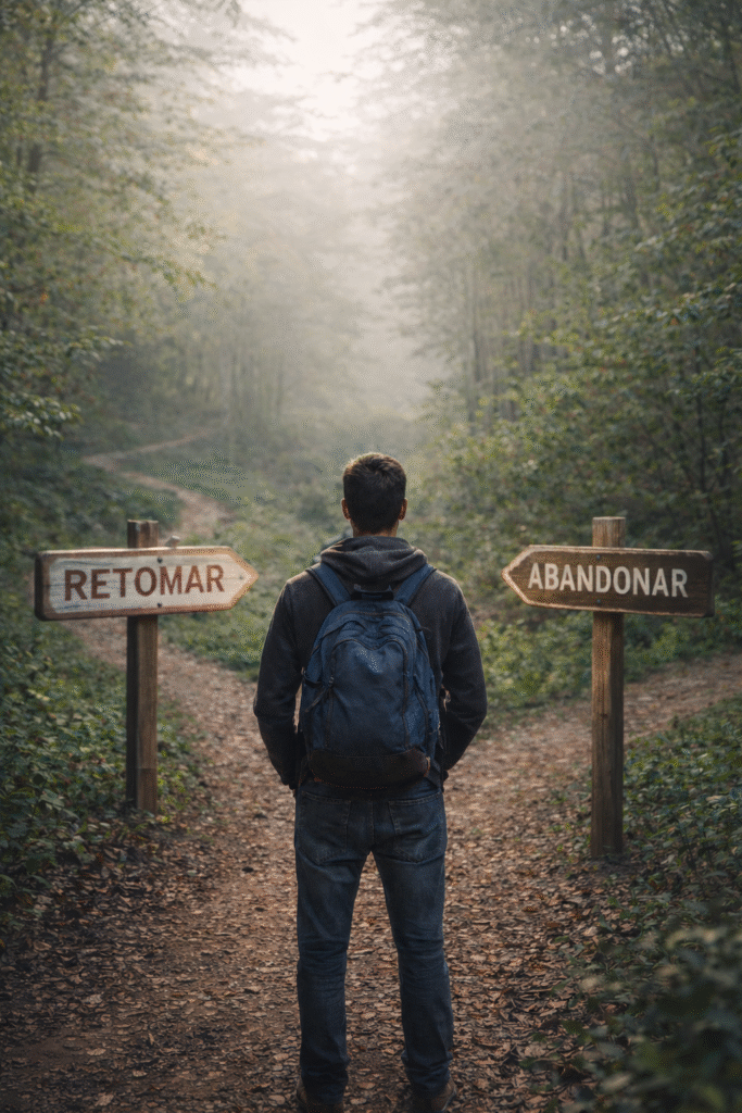 Encrucijada en el bosque