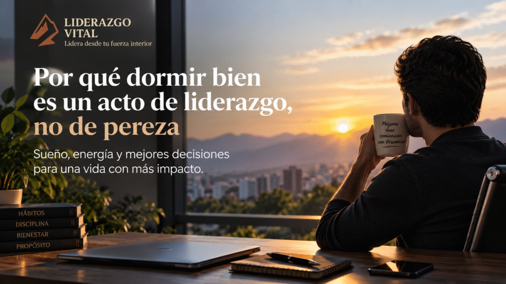 Dormir bien como parte del liderazgo personal, el descanso y la gestión de la energía.